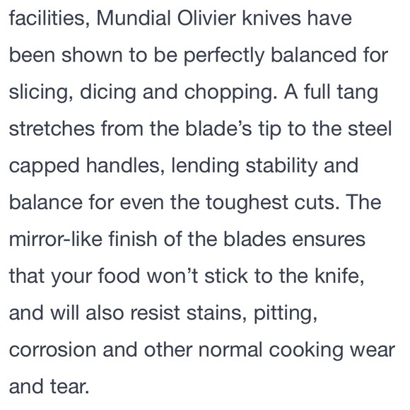 🇧🇷 Set of 5 MUNDIAL steak knives & 1 fish knife. Stamped Olivier Anquier. Brazil - Picture 11 of 12